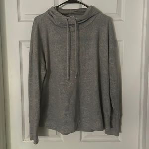 Light gray drawstring hoodie from Zyia size large